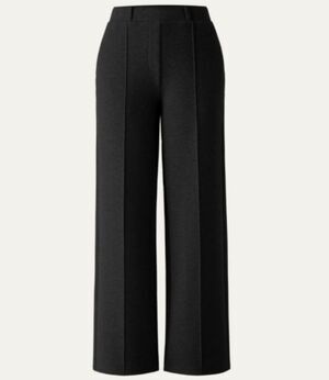OGL FuzzLuxe Cozy Wool Blend High Waist Pull On Pants Black Size XL